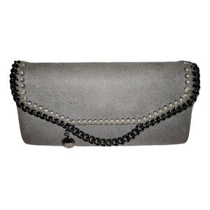 Stella McCartney Grey Silver Chain Wallet